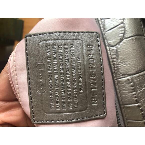 Coach Ashley Embossed Croc Satchel #F20346 (500
